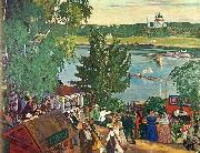 Boris Kustodiev Promenade Along Volga River Sweden oil painting artist
